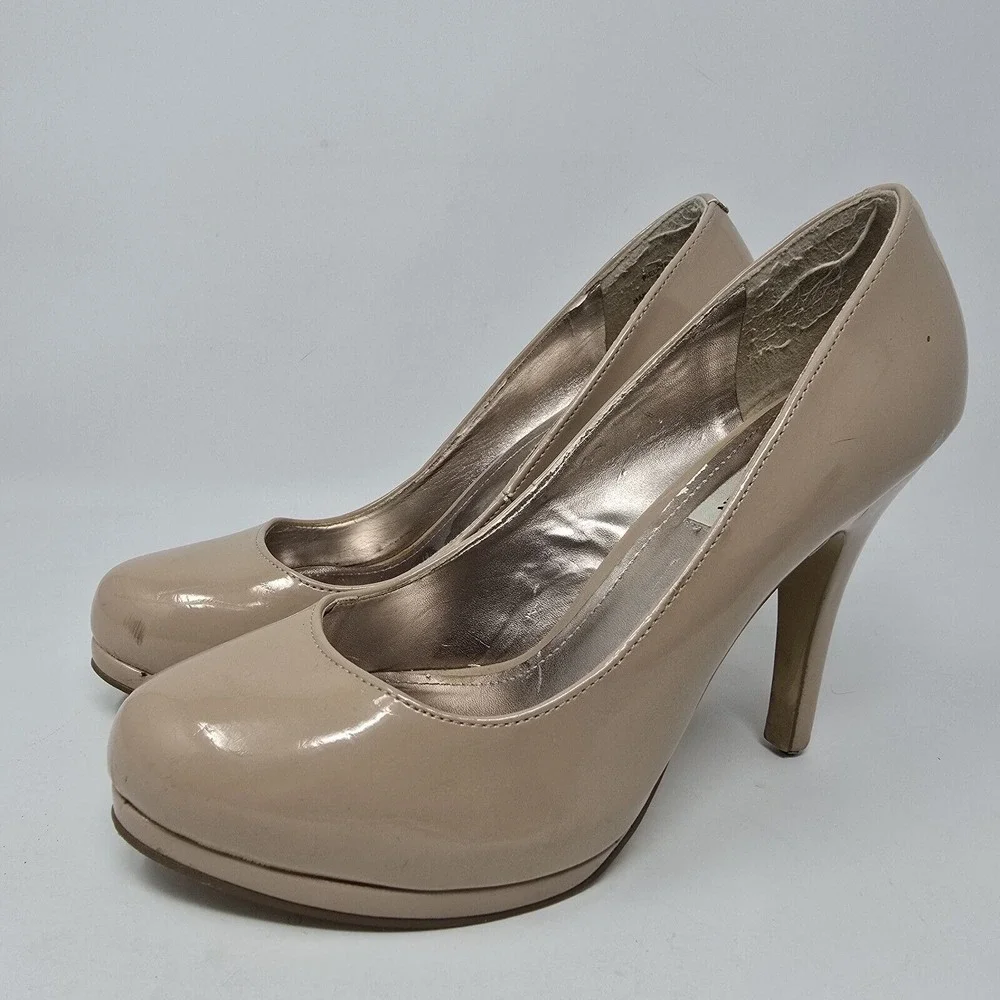 Steve Madden Elaya Taupe Platform Heels Women's Size‎ 9 Shoes
